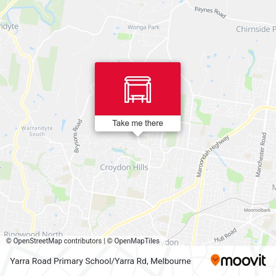 Yarra Road Primary School / Yarra Rd map
