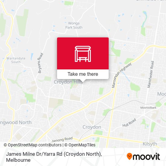 James Milne Dr / Yarra Rd (Croydon North) map