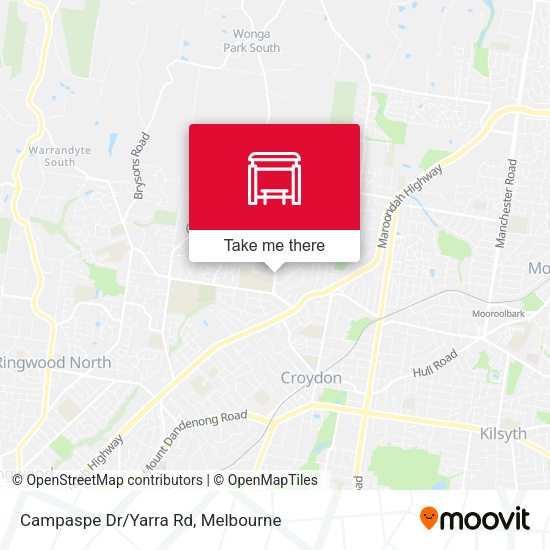Campaspe Dr/Yarra Rd map