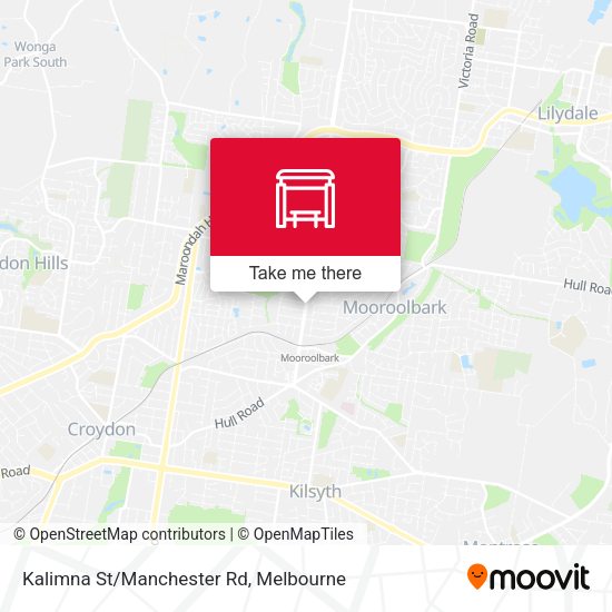 Kalimna St/Manchester Rd map
