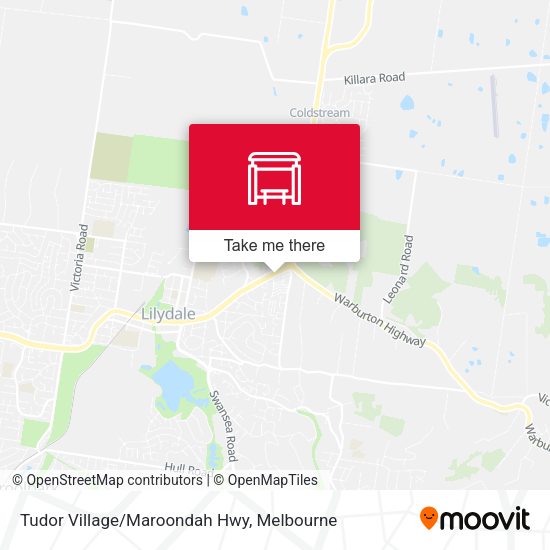 Tudor Village/Maroondah Hwy map