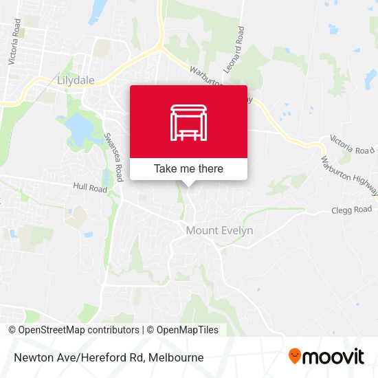 Newton Ave/Hereford Rd map
