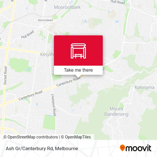 Ash Gr/Canterbury Rd map