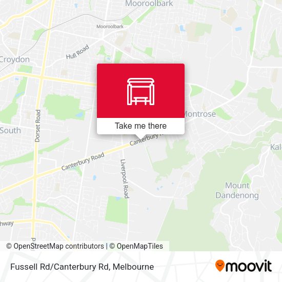 Fussell Rd/Canterbury Rd map
