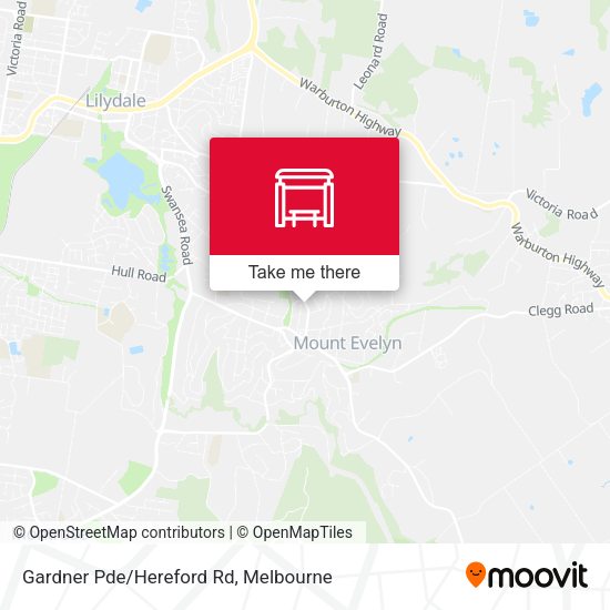 Gardner Pde/Hereford Rd map