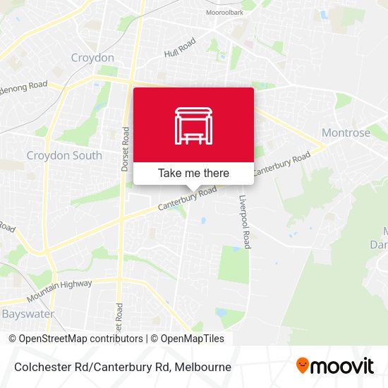 Colchester Rd/Canterbury Rd map