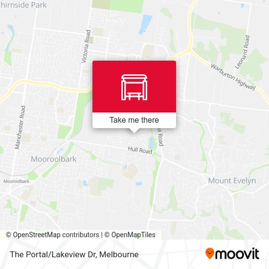 The Portal/Lakeview Dr map