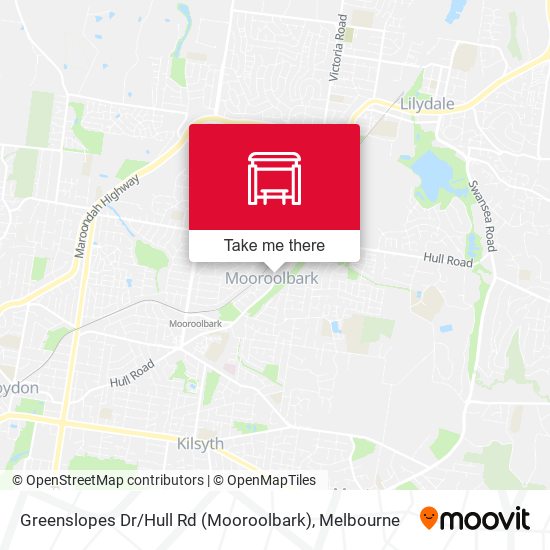 Greenslopes Dr / Hull Rd (Mooroolbark) map