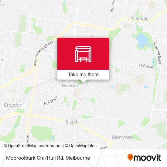 Mooroolbark Cfa/Hull Rd map