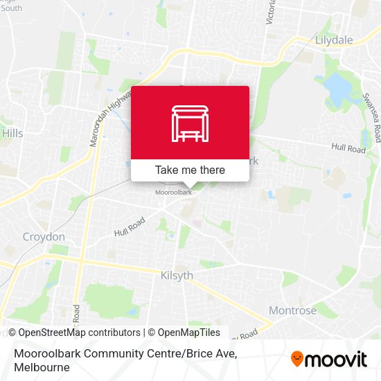 Mooroolbark Community Centre / Brice Ave map