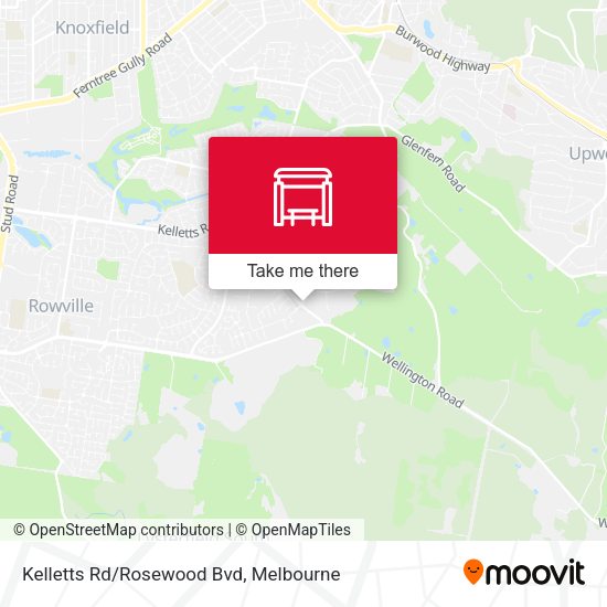 Kelletts Rd/Rosewood Bvd map