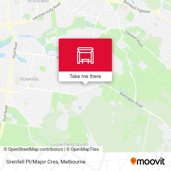 Grenfell Pl/Major Cres map