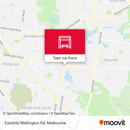 Eastlink/Wellington Rd map