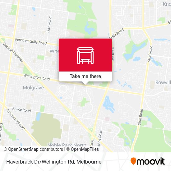 Haverbrack Dr/Wellington Rd map