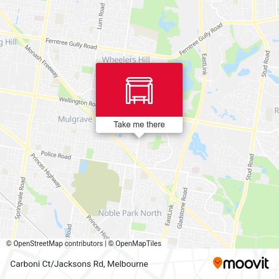 Carboni Ct/Jacksons Rd map