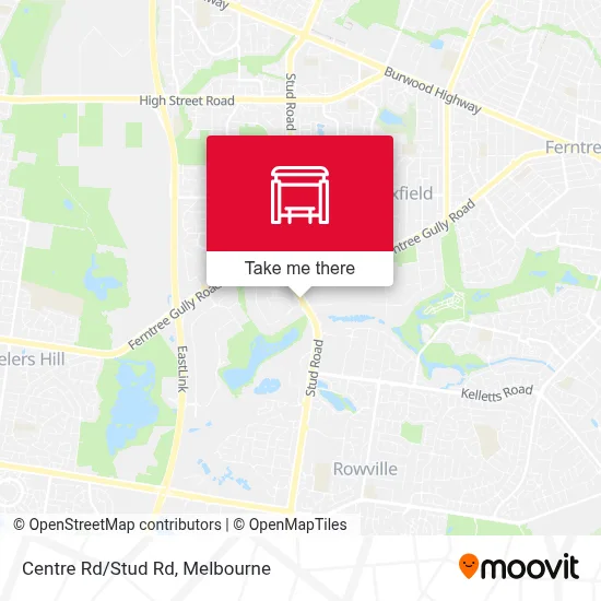 Mapa Centre Rd/Stud Rd