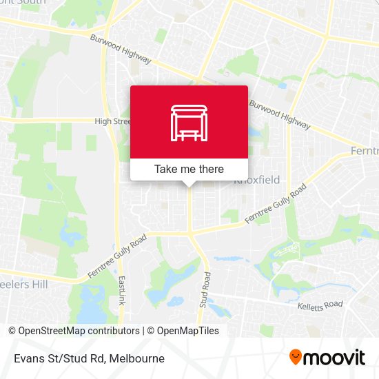 Evans St/Stud Rd map