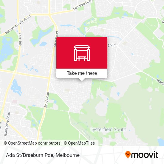 Ada St/Braeburn Pde map