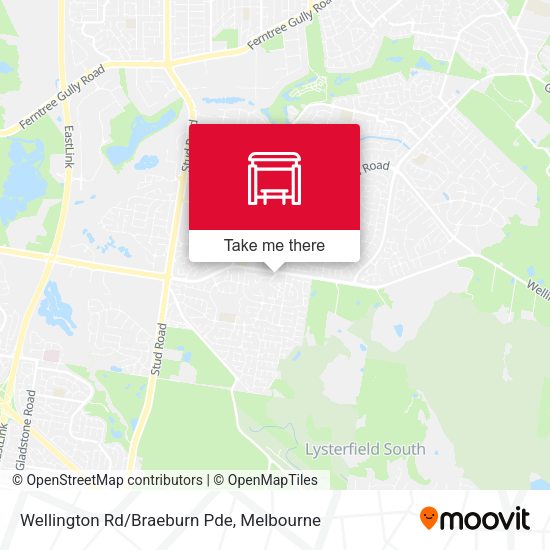 Wellington Rd/Braeburn Pde map