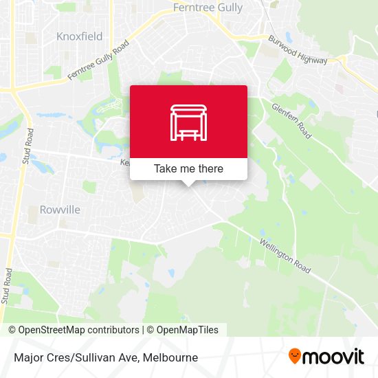 Major Cres/Sullivan Ave map