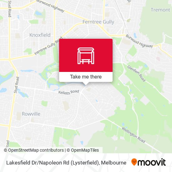 Lakesfield Dr / Napoleon Rd (Lysterfield) map