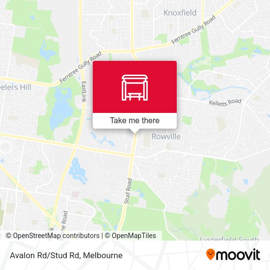 Avalon Rd/Stud Rd map