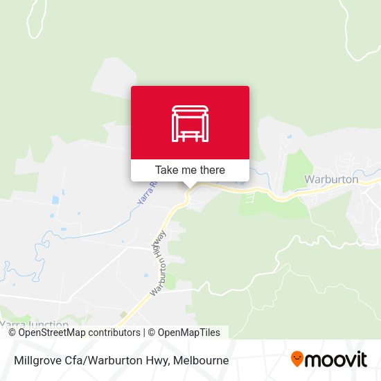 Millgrove Cfa/Warburton Hwy map