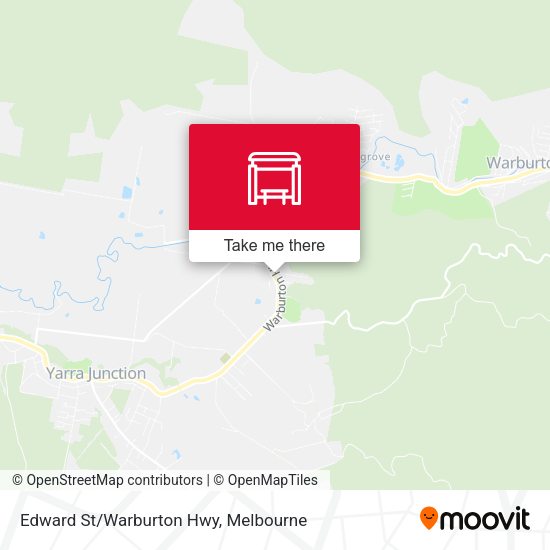 Edward St/Warburton Hwy map