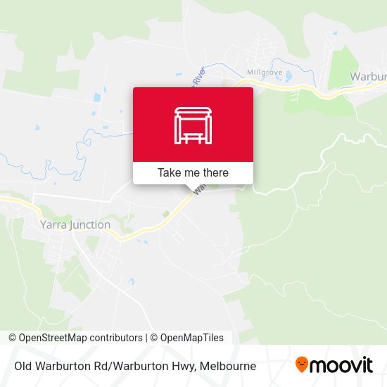 Old Warburton Rd/Warburton Hwy map