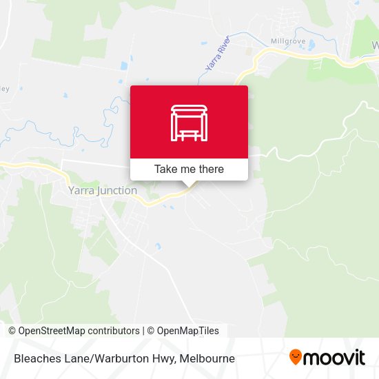 Bleaches Lane/Warburton Hwy map