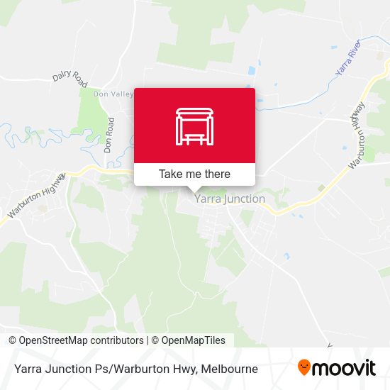 Yarra Junction Ps / Warburton Hwy map