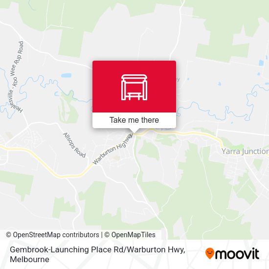 Gembrook-Launching Place Rd / Warburton Hwy map