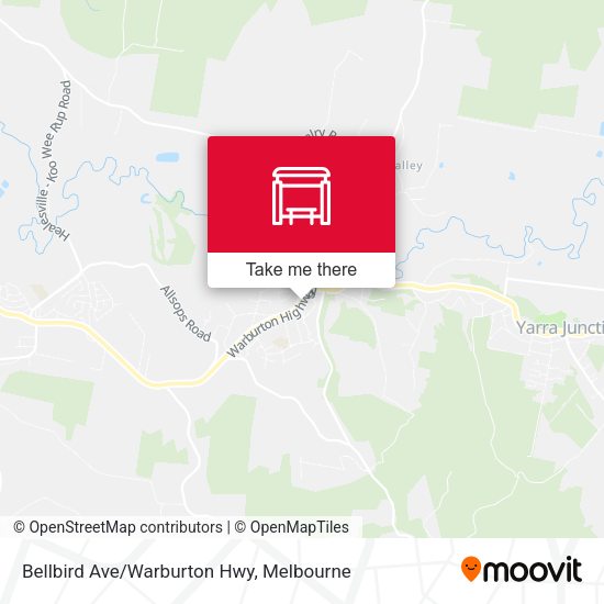 Bellbird Ave/Warburton Hwy map