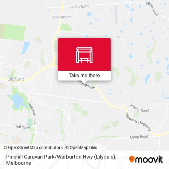 Pinehill Caravan Park / Warburton Hwy (Lilydale) map