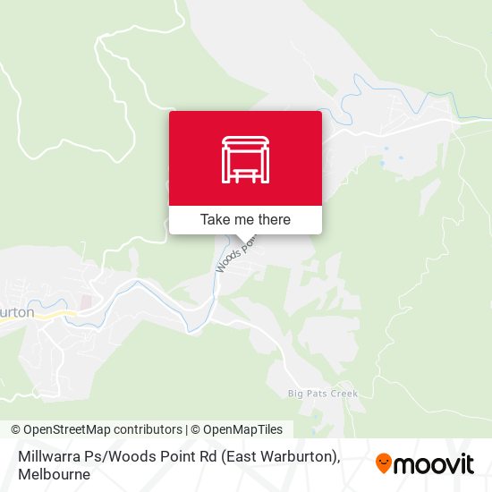 Millwarra Ps / Woods Point Rd (East Warburton) map