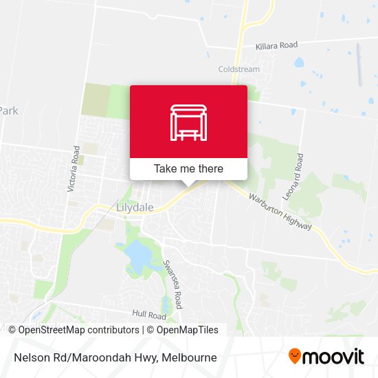 Nelson Rd/Maroondah Hwy map