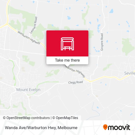 Wanda Ave/Warburton Hwy map