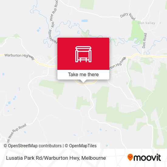 Lusatia Park Rd/Warburton Hwy map