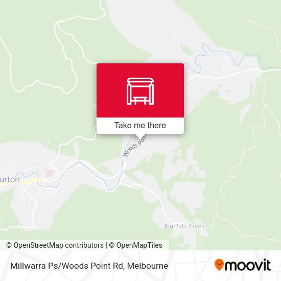 Millwarra Ps/Woods Point Rd map