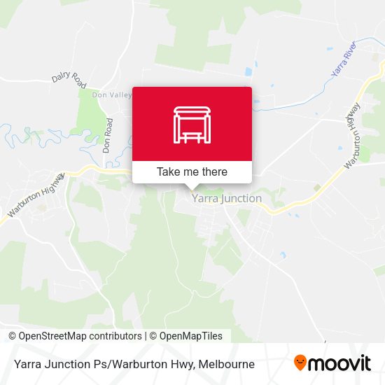 Yarra Junction Ps / Warburton Hwy map