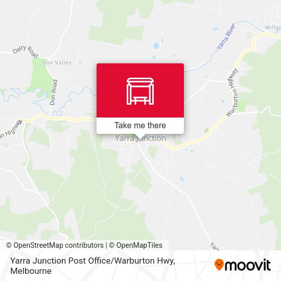 Yarra Junction Post Office / Warburton Hwy map