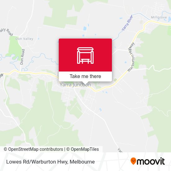 Lowes Rd/Warburton Hwy map