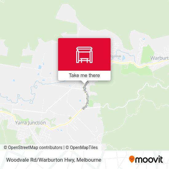 Woodvale Rd/Warburton Hwy map