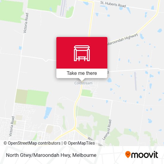 North Gtwy/Maroondah Hwy map