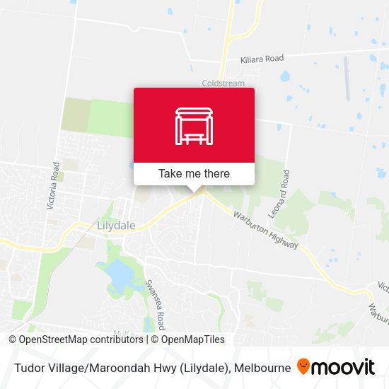 Tudor Village / Maroondah Hwy (Lilydale) map