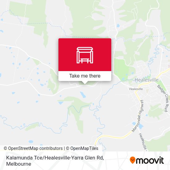 Kalamunda Tce / Healesville-Yarra Glen Rd map