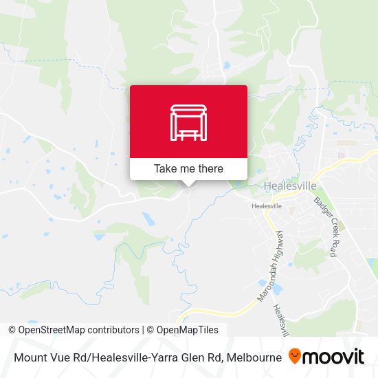 Mount Vue Rd / Healesville-Yarra Glen Rd map