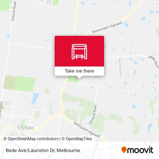 Bede Ave/Lauriston Dr map