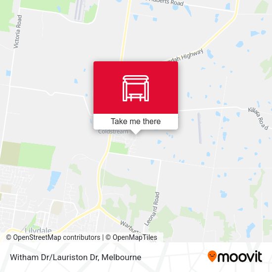 Witham Dr/Lauriston Dr map