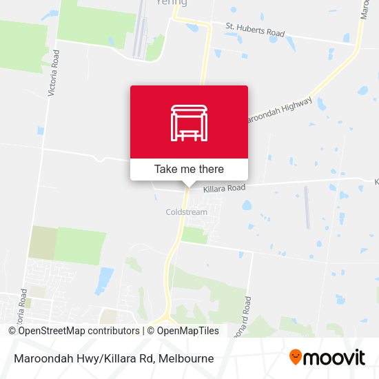 Maroondah Hwy/Killara Rd map